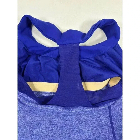 Lululemon Size 6 Royal Blue Scoop Neck Racer Back Tank Top W/ Bra - Picture 6 of 9
